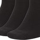 Nike Unisex Kid's 3PK Everyday Cushion Low Socks Black Size Large