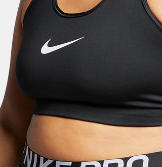 Nike Women's Plus Swoosh Sports Bra Black Size 1X
