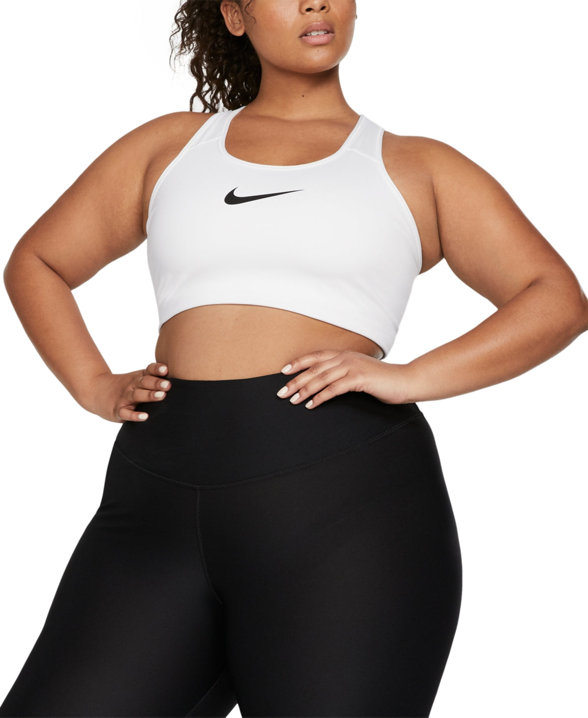 Nike Women's Support Racerback Lightweight Sports Bra White Size 3X