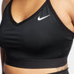 Nike Women's Solid Indy Sports Bra Black Size X-Large