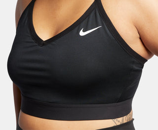 Nike Women's Solid Indy Sports Bra Black Size X-Large