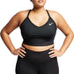 Nike Women's Plus Solid Indy Sports Bra Black Size 2X
