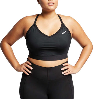 Nike Women's Plus Solid Indy Sports Bra Black Size 2X