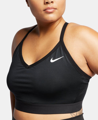 Nike Women's Plus Solid Indy Sports Bra Black Size 2X