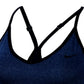 Nike Women's Heatherized Sports Bra Blue Size Small