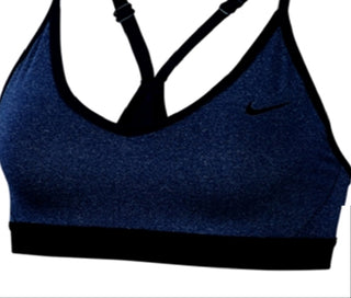 Nike Women's Heatherized Sports Bra Blue Size Small