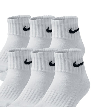 Nike Men's Everyday Cushioned Training Ankle Socks White Size Large