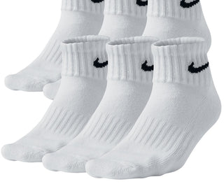 Nike Men's Everyday Cushioned Training Ankle Socks White Size Large
