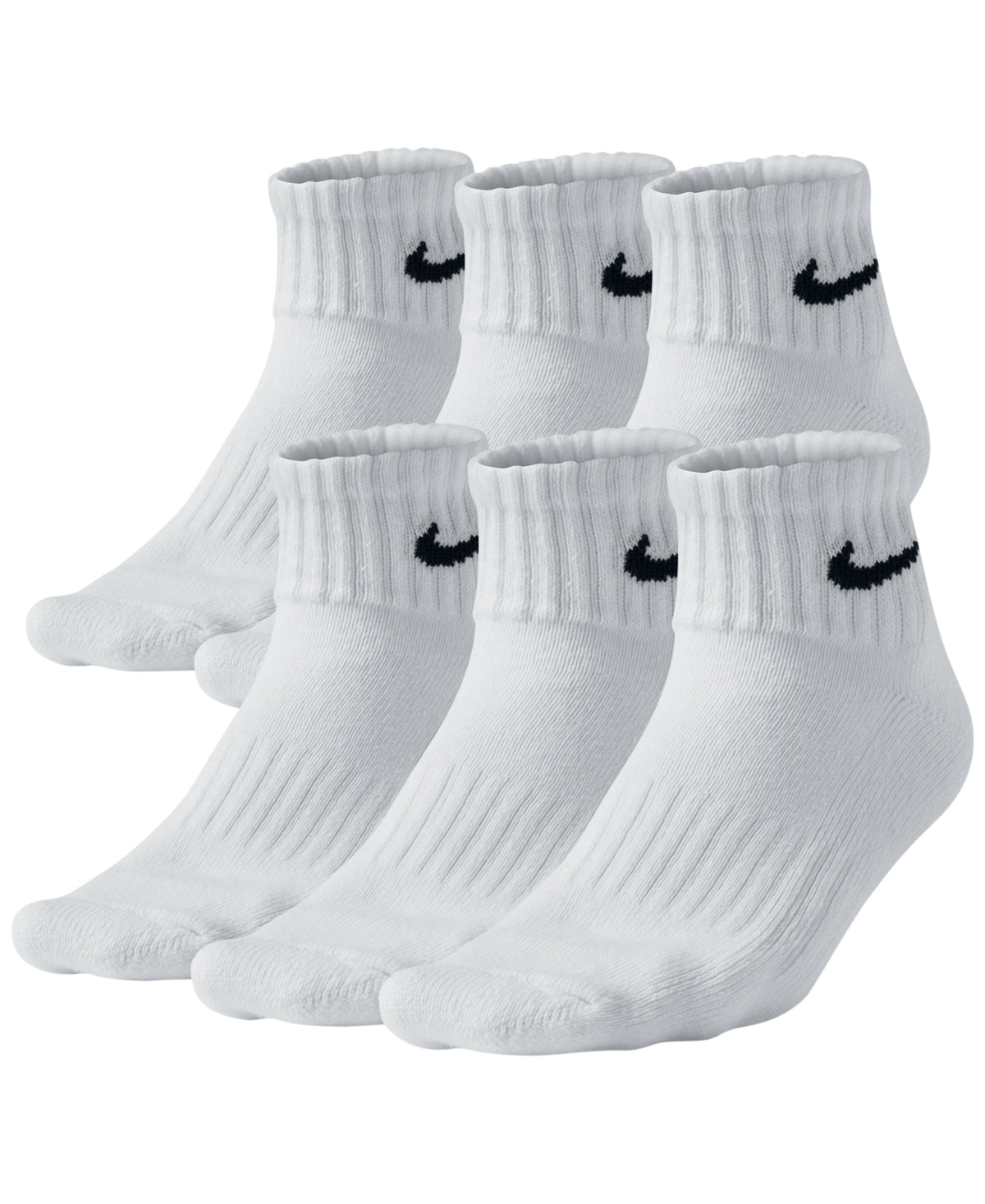Nike Men's Everyday Cushioned Training Ankle Socks White Size Large