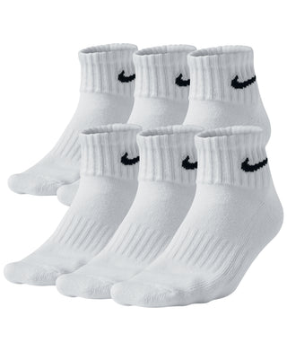 Nike Men's Everyday Cushioned Training Ankle Socks White Size Large