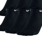 Nike Men's 6 Pack Cotton Low Cut Socks Black Size Large