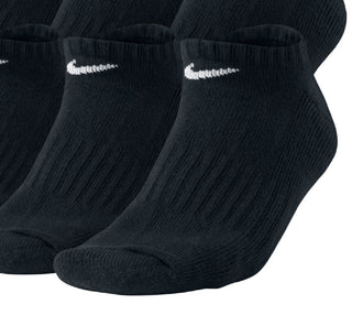 Nike Men's Cotton No Show 6 Pack Socks Black Size Large