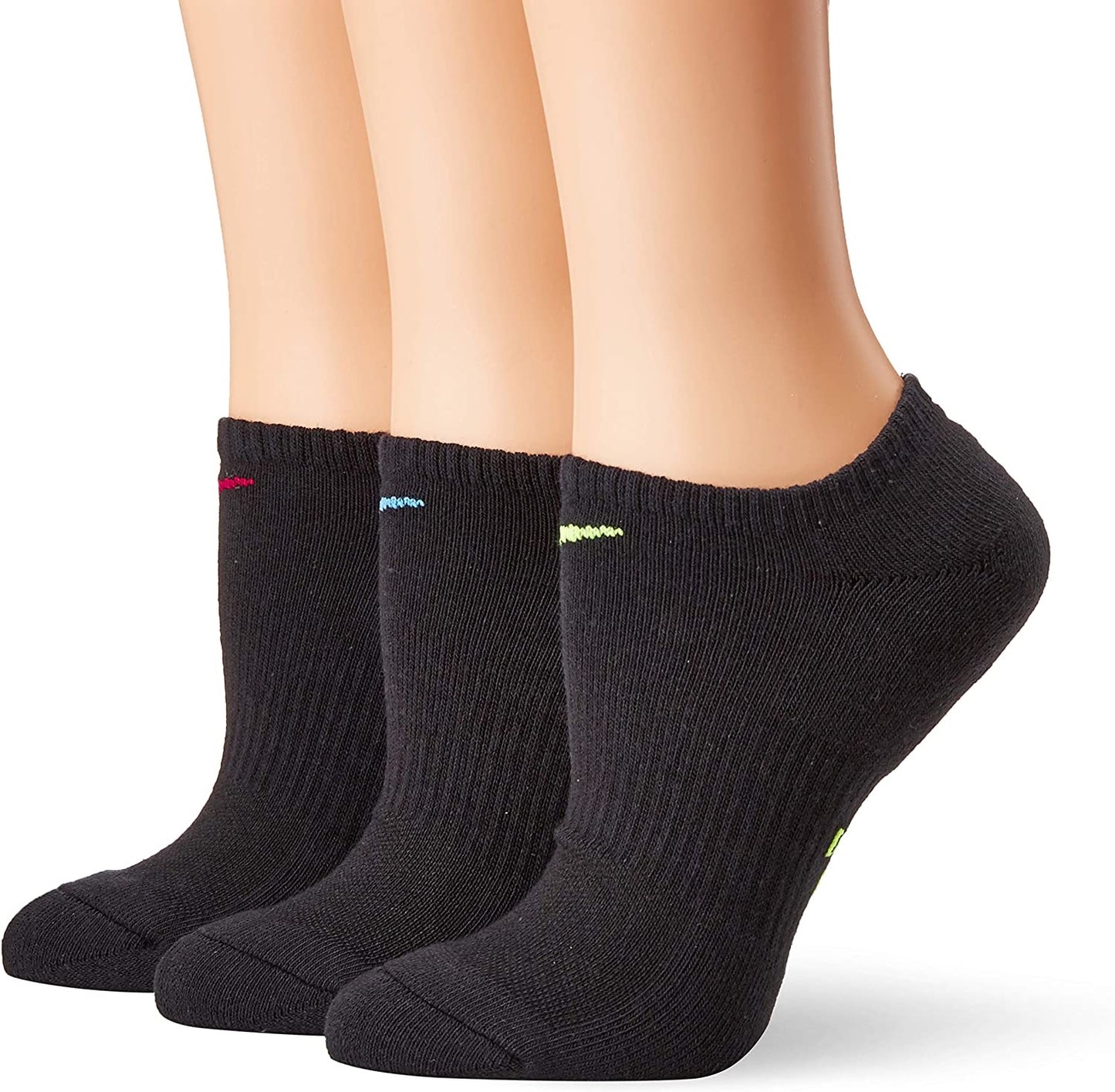 Nike Women's Everyday Cushion No Show 3 Pair Black Size Medium