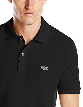 Lacoste Men S Slim Fit Pique Polo Shirt Black Size 7