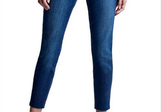 L'AGENCE El Matador French Slim Metallic Crop Skinny Jeans in Fremont/gold Glitter Coat , Size 26