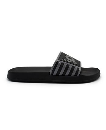 Akademiks Men's Side Stripe Slides Gray Size 10 M