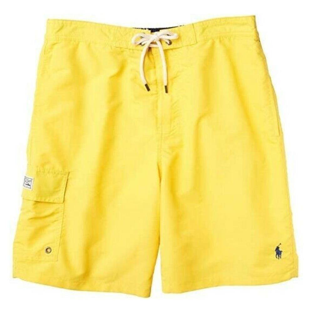 Polo Ralph Lauren Men's Kailua Classic Fit Swim Trunks Yellow Size Large