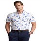 Polo Ralph Lauren Men's Short Sleeve Polo Bear Button Up Shirt White Size Small