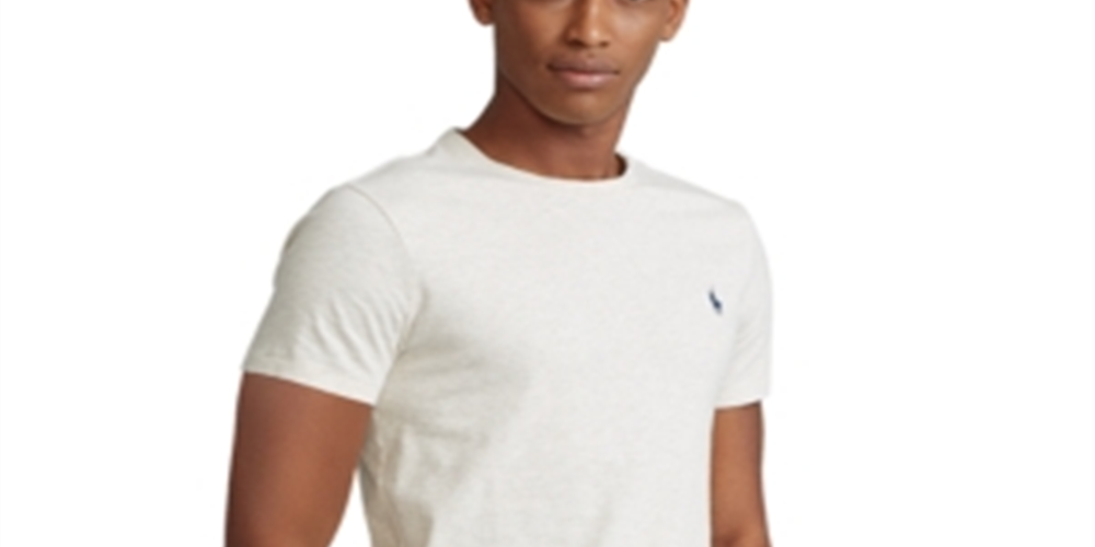 Polo Ralph Lauren Men's Classic Fit Jersey Crewneck T-Shirt Beige Size Large
