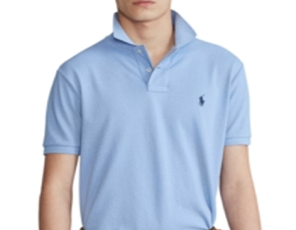 Polo Ralph Lauren Men's Mesh Polo Shirt Blue Size Medium