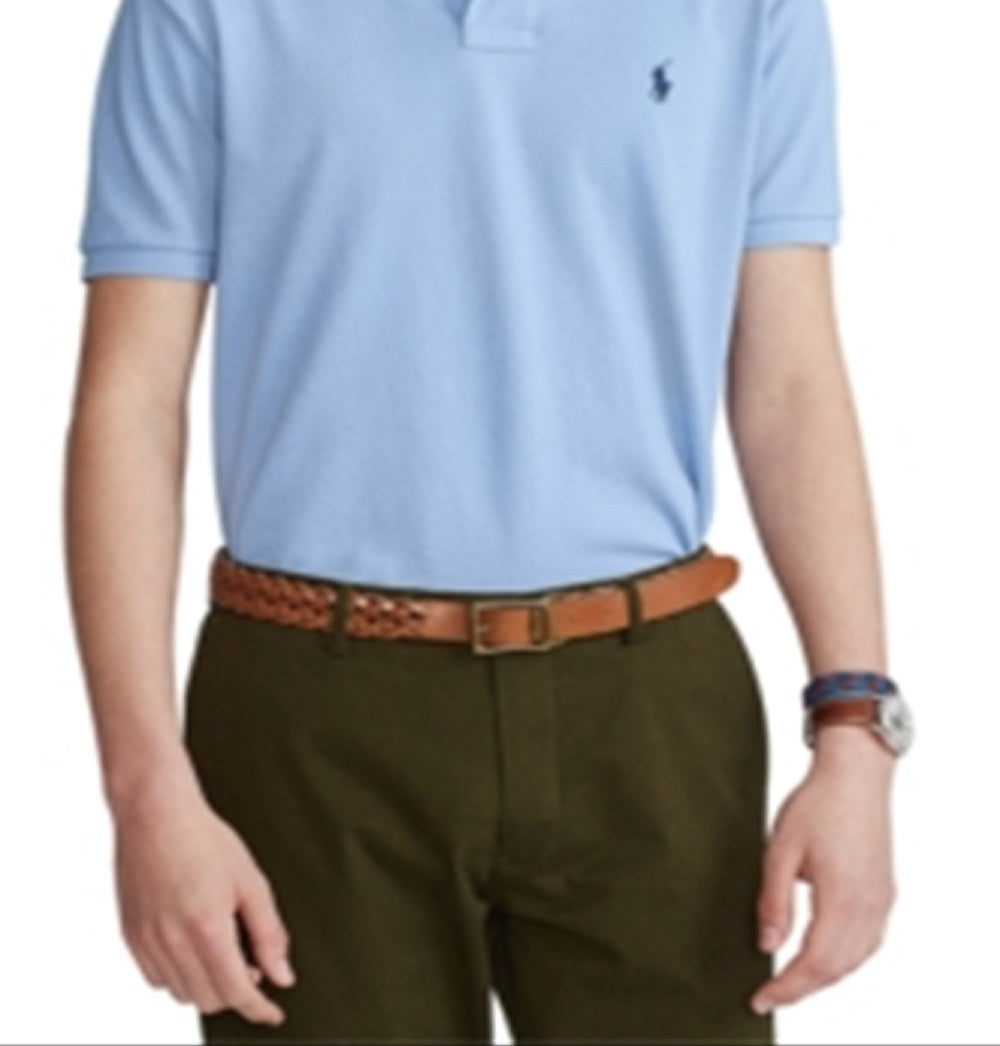 Polo Ralph Lauren Men's Mesh Polo Shirt Blue Size Medium