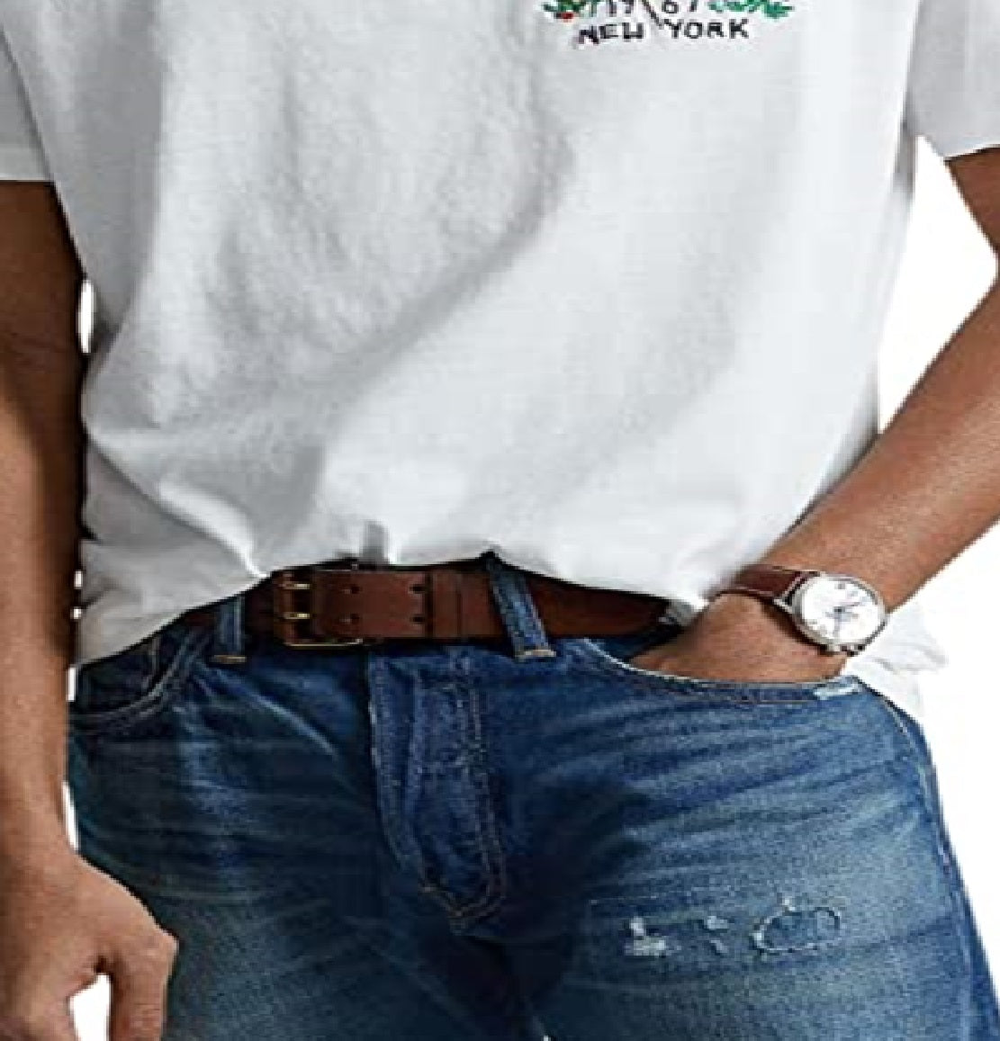 Polo Ralph Lauren Men's Classic Fit Flag Jersey T-Shirt White Size X-Large