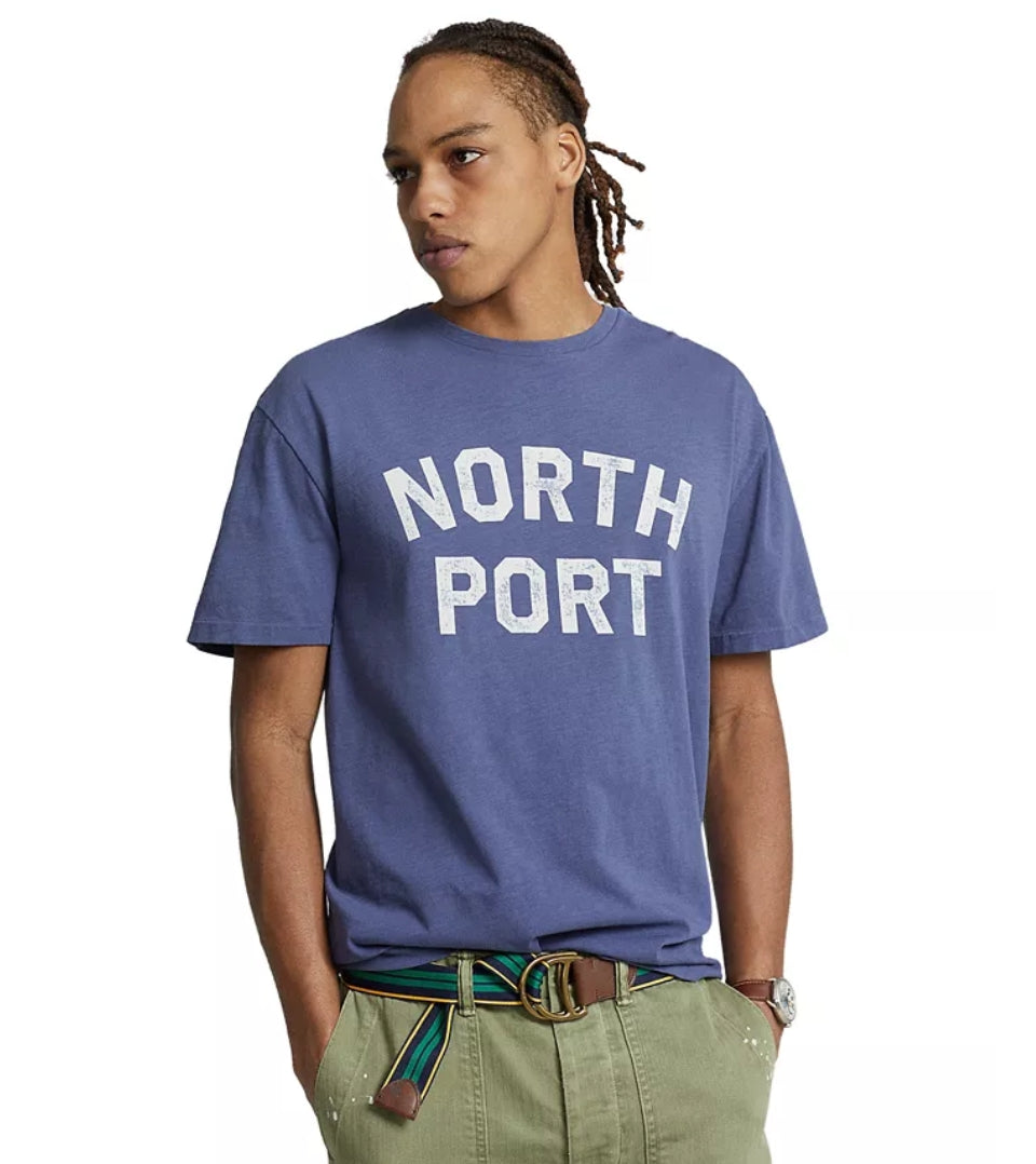Polo Ralph Lauren Classic Fit Jersey Graphic T-Shirt Blue Size S