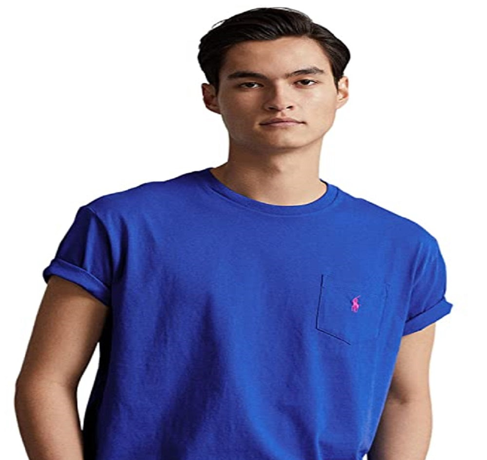 Polo Ralph Lauren Men's Classic Fit Jersey Pocket T-Shirt Blue Size Small