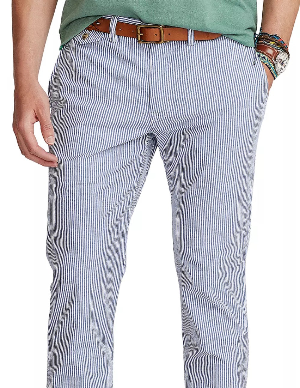 Polo Ralph Lauren Men's Slim Tapered Fit Polo Prepster Pants Blue Size 38X30