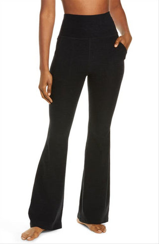 Beyond Yoga High Waist Flare Leggings, Darkest Night, Size Medium