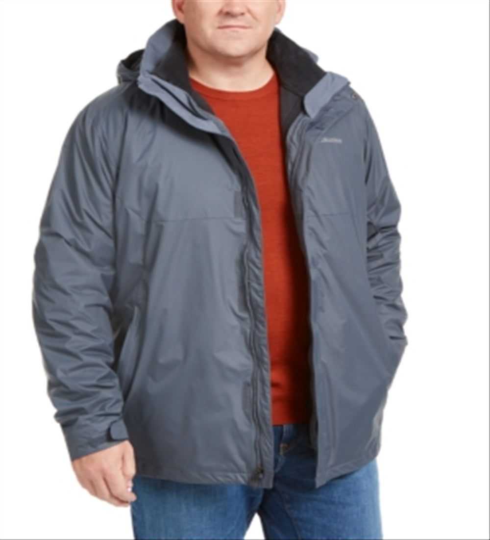 Columbia Men's Eager Air Interchange 3 In 1 Jacket Gray Size Medium