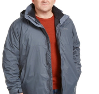 Columbia Men's Eager Air Interchange 3 In 1 Jacket Gray Size Medium