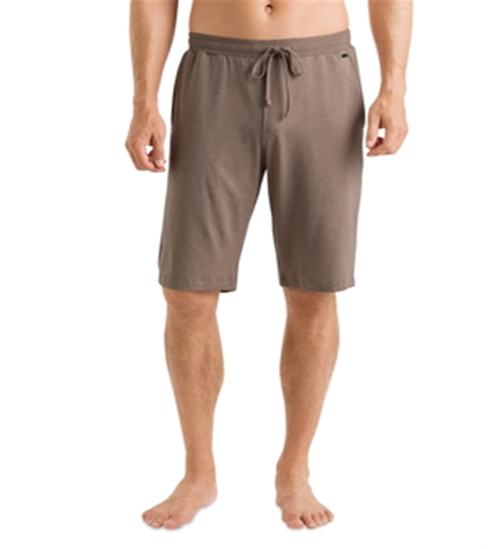 Hanro Men's Casual Drawstring Shorts Brown Size Large