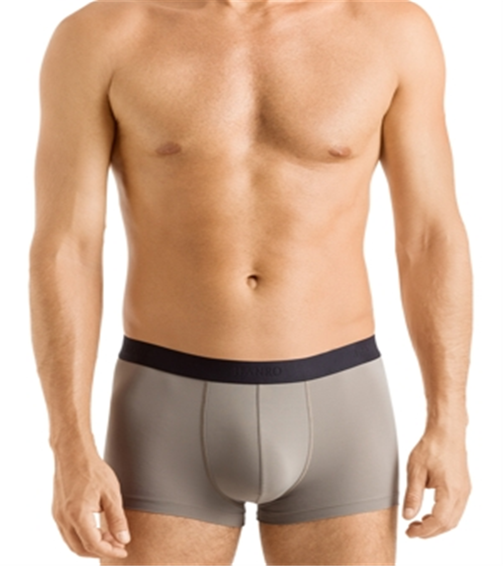 Hanro Men's Micro Touch Boxer Briefs Gray Size Small