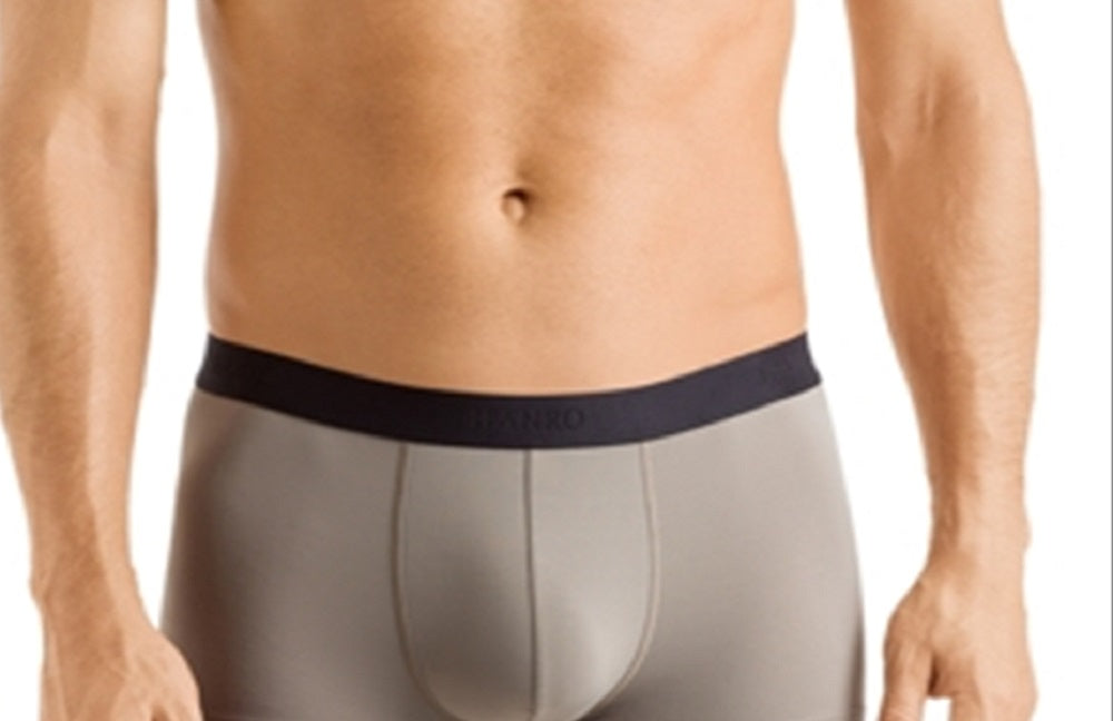 Hanro Men's Micro Touch Boxer Briefs Gray Size Small
