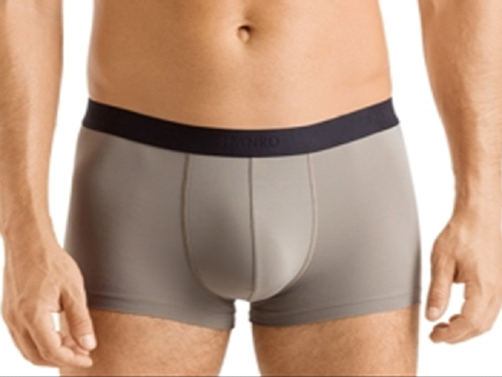 Hanro Men's Micro Touch Boxer Briefs Gray Size Small