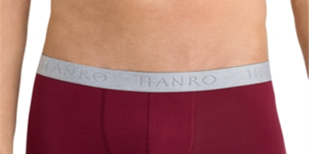 Hanro Men's Essentials Cotton Stretch Boxer Briefs Pack of 2 Red Size Large