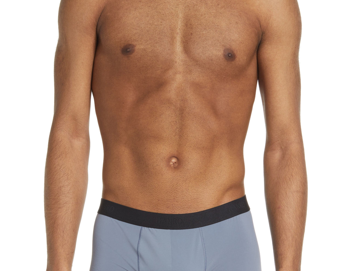 Hanro Men's Micro Touch Boxer Brief Blue Size Small