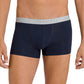 Hanro Men's Cotton Essentials 2 Pack Boxer Briefs Blue Size Small