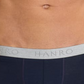 Hanro Men's Cotton Essentials 2 Pack Boxer Briefs Blue Size Medium