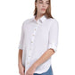 Calvin Klein Women's Non Iron Button Down Tunic White Size Small