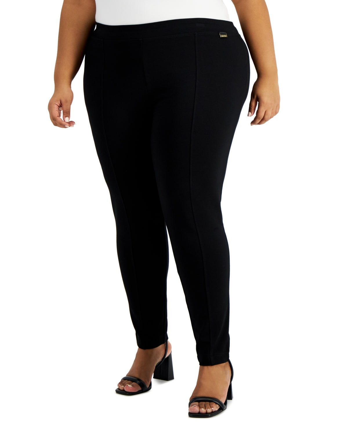 Calvin Klein Women's Compression Skinny Pants Black