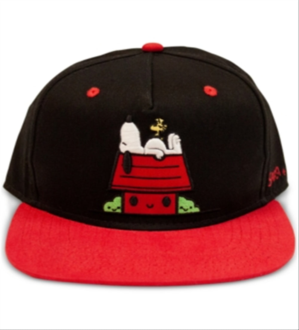 Peanuts Men's Snoopy Graphic Hat Black Size Regular