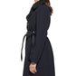 GUESS Women's Asymmetrical Zipper Coat Black Size Small