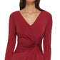 GUESS Women's Twist Front Knit Dress Red Size 4