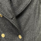 Guess Women's Faux-Fur Collar Double-Breasted Walker Coat Black Size L