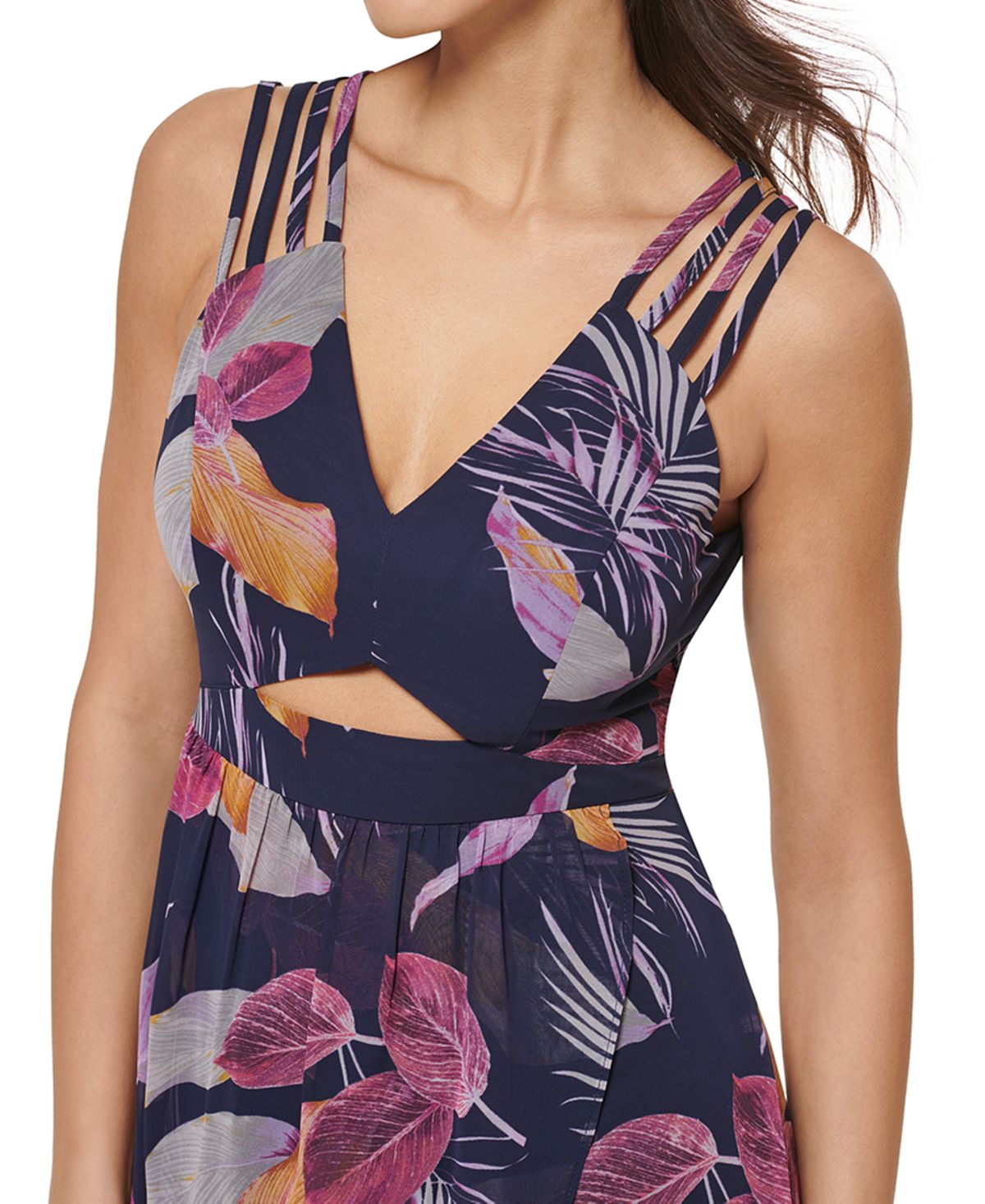 GUESS Women's Chiffon High Low Dress Blue Size 2