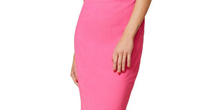 GUESS Women's Scuba Midi Bodycon Dress Pink Size 10