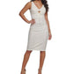 GUESS Women's Geo Lace Sleeveless Bodycon Dress White Size 10