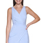 GUESS Women's V Neck Asymmetrical Dress Blue Size 6